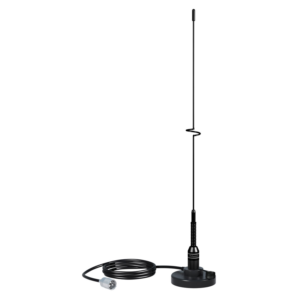 SHAKESPEARE VHF 19″ 5218 BLACK SS WHIP MAGNETIC MOUNT