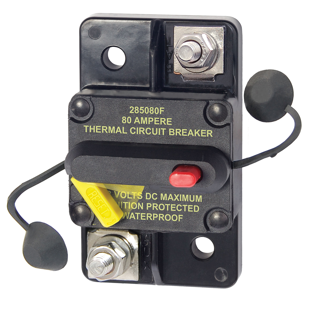 BLUE SEA 7186 80 AMP CIRCUIT BREAKER SURFACE MT 285 SERIES