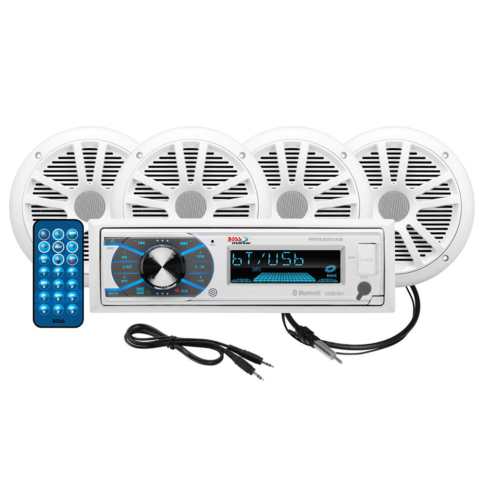 BOSS AUDIO MCK632WB.64 PACKAGE W/ MR632UAB 4 MR6W SPEAKERS