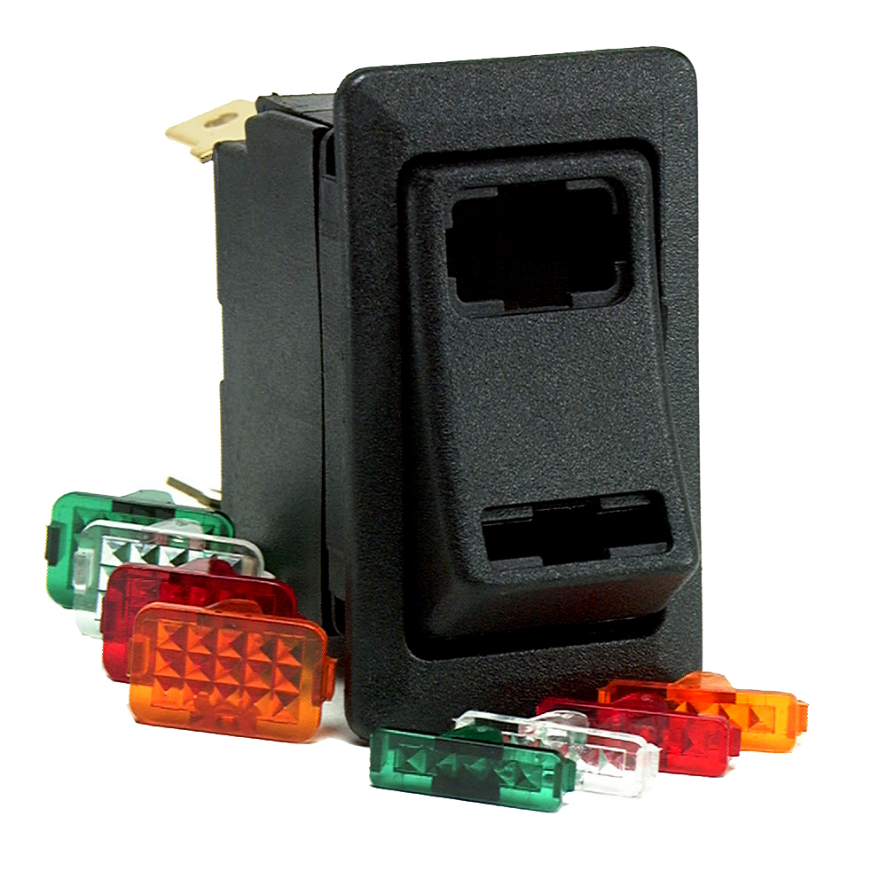 COLE HERSEE LIGHTED ROCKER SWITCH SPDT ON-OFF-ON 4 BLADE