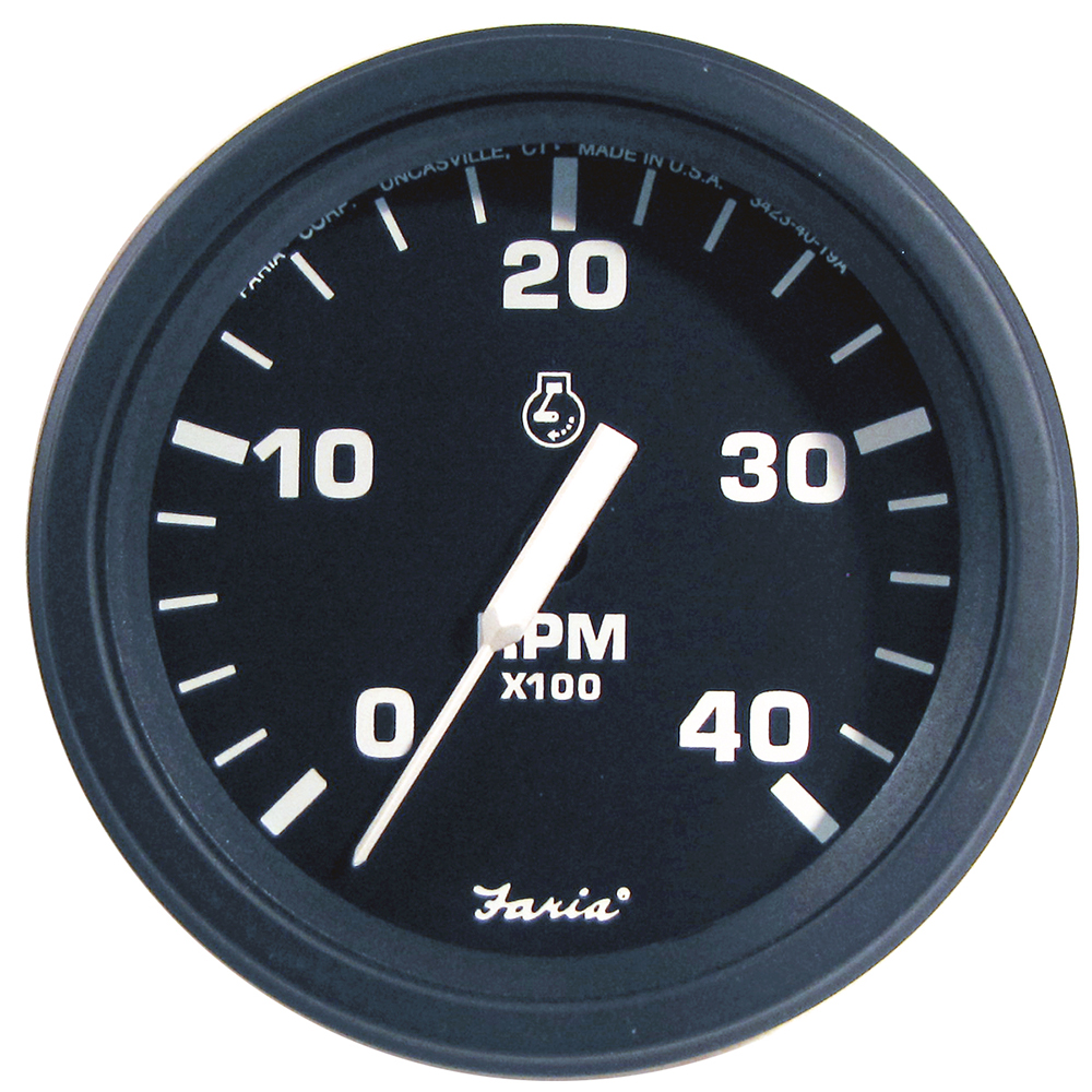FARIA HD 4″ TACHOMETER  (4000 RPM) DIESEL (MECH