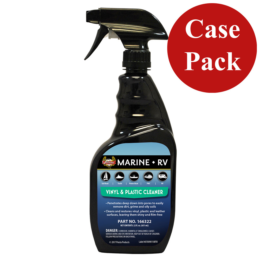 PRESTA VINYL & PLASTIC CLEANER 22 FL. OZ. *CASE OF 12*