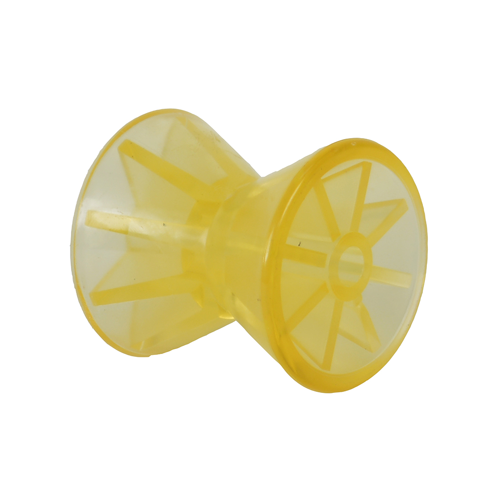CE SMITH BOW ROLLER – YELLOW PVC 4″- 1/2″ID
