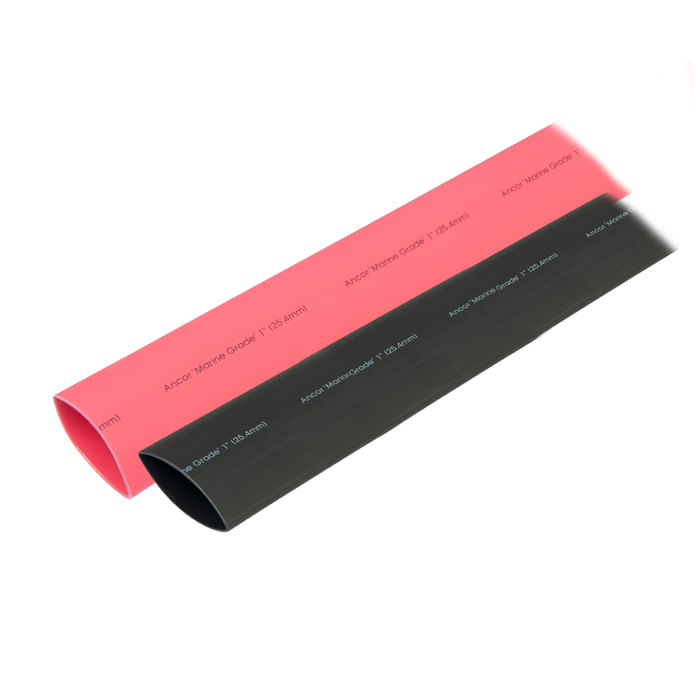 ANCOR HEAT SHRINK TUBING 1″X3″ BLACK AND RED COMBO