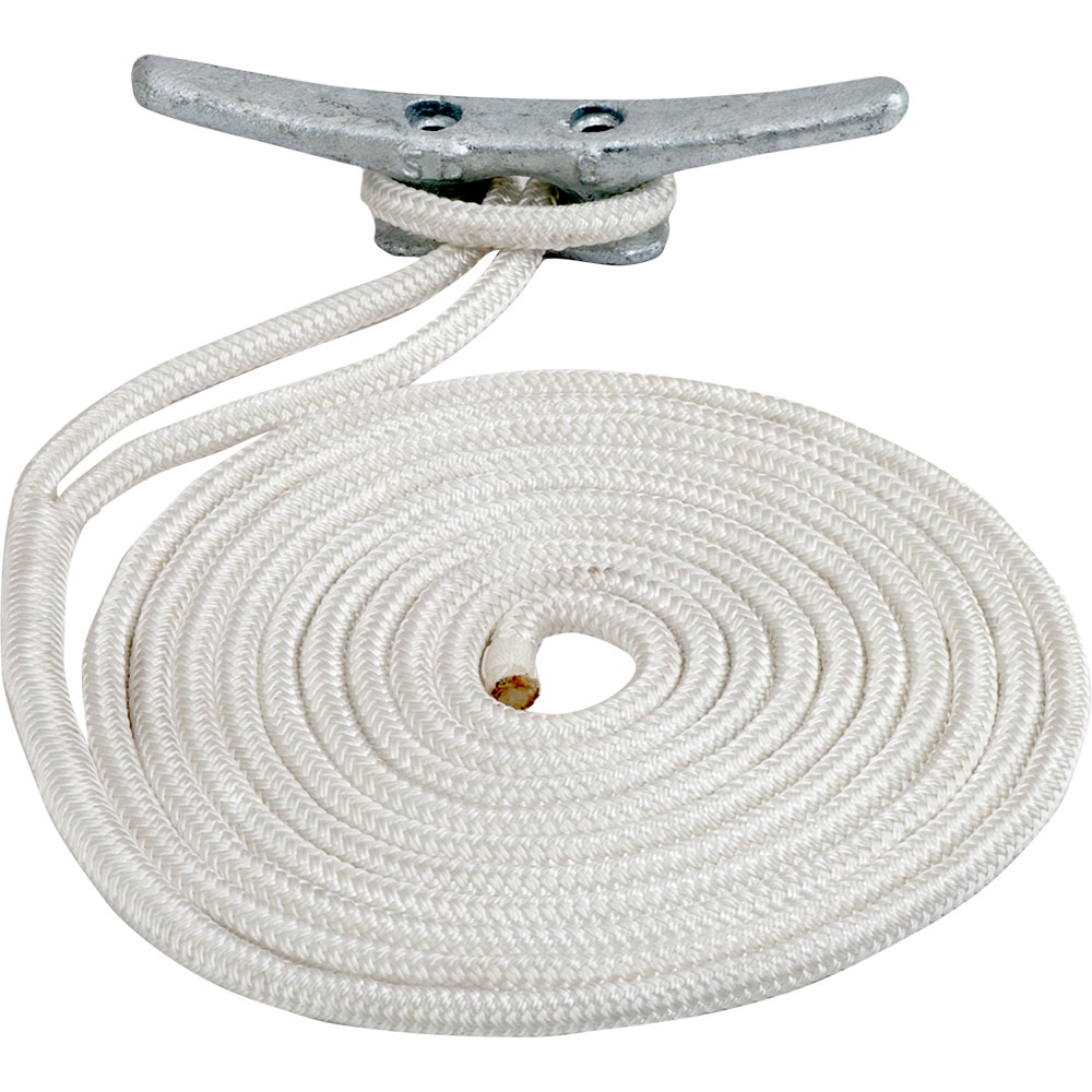 SEA DOG DOUBLE BRAIDED NYLON 5/8″ X 50′ WHITE