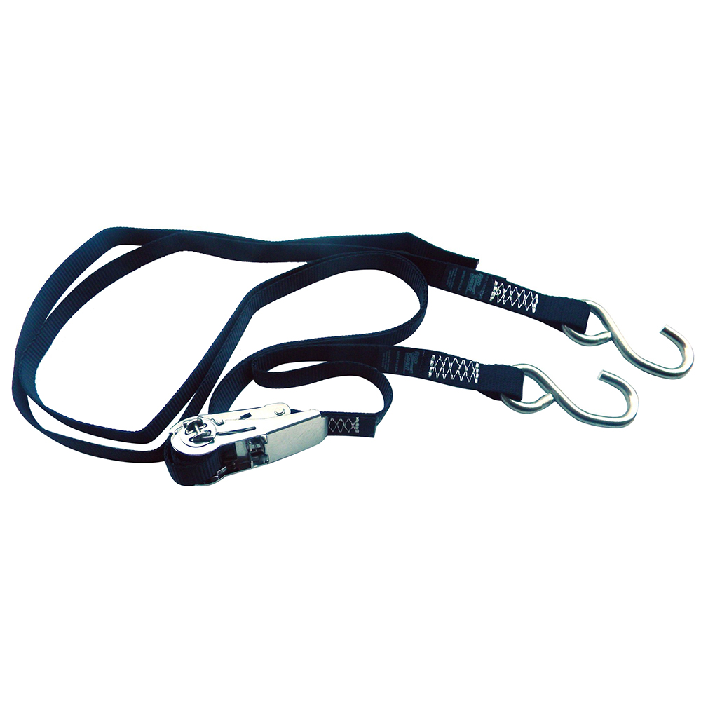 ROD SAVER SSRGW13 RATCHET SS GUNWALE TIE DOWN 1″ X 13′