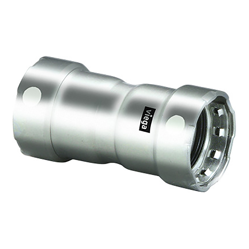 VIEGA MEGAPRESS 2″ STAINLESS 304 COUPLING W/ STOP – DOUBLE