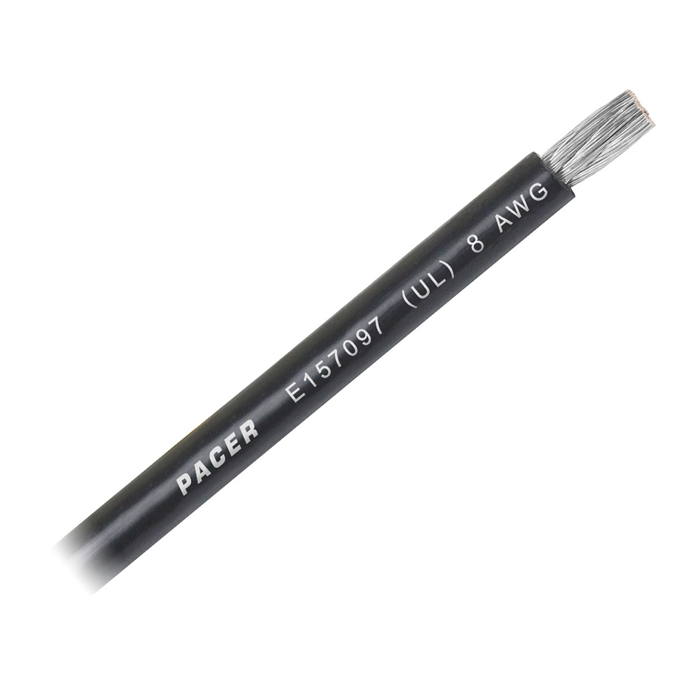 PACER BLACK 8 AWG WIRE SOLD BY THE FOOT