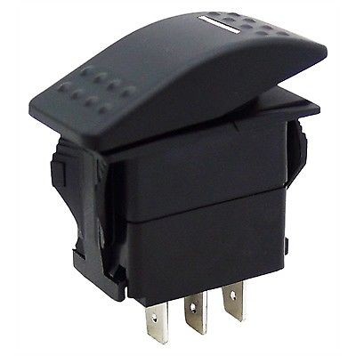 MARPAC CONTURA STYLE ROCKER SWITCH ON-OFF SPST 12V-24V DPDT ILLUMINATED